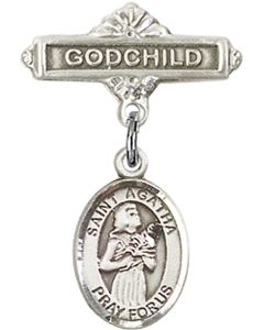 St Agatha Baby Badge - 9003/0736