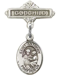 St Anthony of Padua Baby Badge - 9004/0736