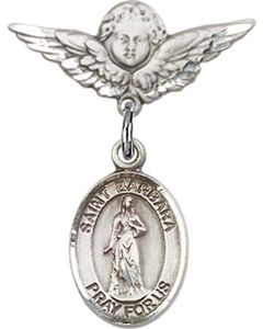 St Barbara Baby Badge - 9006/0735