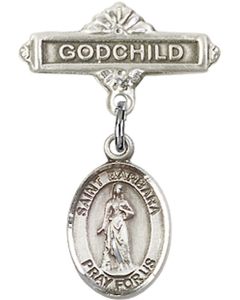St Barbara Baby Badge - 9006/0736