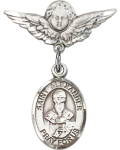 St Alexander Constantinople Baby Badge - 9012/0735
