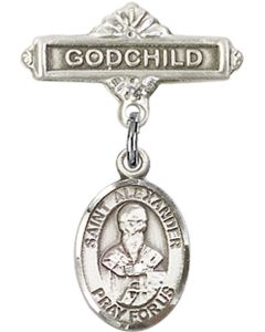 St Alexander Constantinople Baby Badge - 9012/0736
