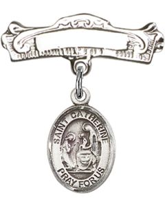 St Catherine of Siena Baby Badge - 9014/0732