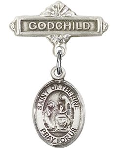 St Catherine of Siena Baby Badge - 9014/0736