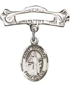 St Brendan the Navigator Baby Badge - 9018/0732