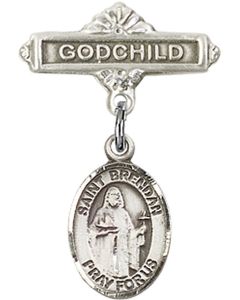 St Brendan the Navigator Baby Badge - 9018/0736