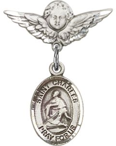 St Charles Borromeo Baby Badge - 9020/0735