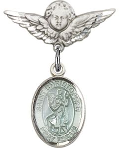 St Christopher Baby Badge - 9022E/0735