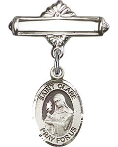 St Clare of Assisi Baby Badge - 9028/0730