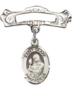 St Clare of Assisi Baby Badge - 9028/0732