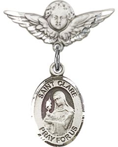 St Clare of Assisi Baby Badge - 9028/0735