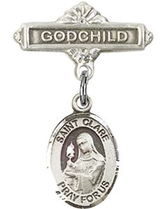 St Clare of Assisi Baby Badge - 9028/0736