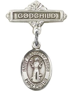 St Francis of Assisi Baby Badge - 9036/0736
