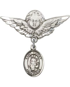 St Hubert of Liege Baby Badge - 9045/0733