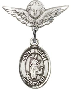 St Hubert of Liege Baby Badge - 9045/0735