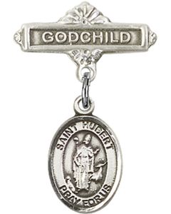 St Hubert of Liege Baby Badge - 9045/0736