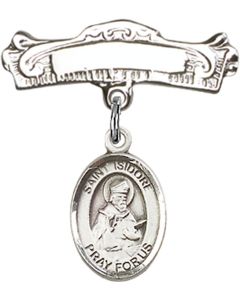 St Isidore of Seville Baby Badge - 9049/0732