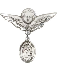 St Isidore of Seville Baby Badge - 9049/0733