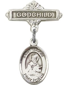 St Isidore of Seville Baby Badge - 9049/0736
