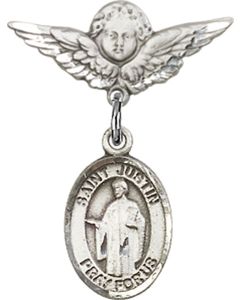 St Justin Baby Badge - 9052/0735