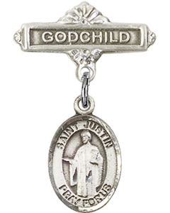 St Justin Baby Badge - 9052/0736