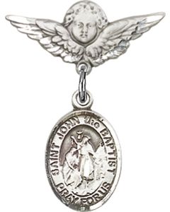 St John the Baptist Baby Badge - 9054/0735