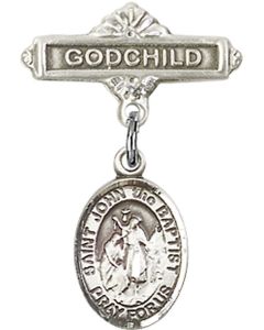 St John the Baptist Baby Badge - 9054/0736