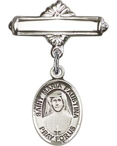 St Maria Faustina Baby Badge - 9069/0730