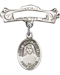 St Maria Faustina Baby Badge - 9069/0732