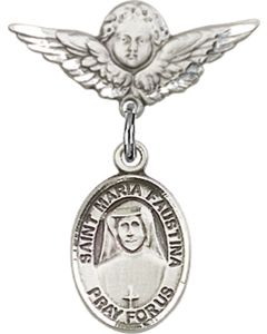 St Maria Faustina Baby Badge - 9069/0735