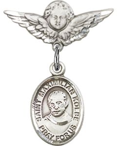 St Maximilian Kolbe Baby Badge - 9073/0735