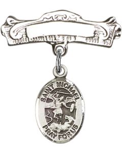 St Michael the Archangel Baby Badge - 9076/0732