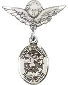 St Michael the Archangel Baby Badge - 9076/0735