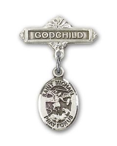 St Michael the Archangel Baby Badge - 9076/0736
