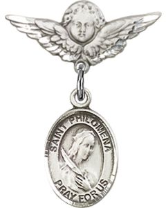 St Philomena Baby Badge - 9077/0735
