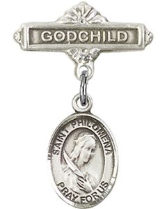 St Philomena Baby Badge - 9077/0736