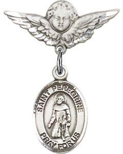St Peregrine Laziosi Baby Badge - 9088/0735