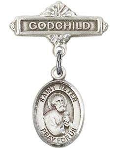 St Peter the Apostle Baby Badge - 9090/0736