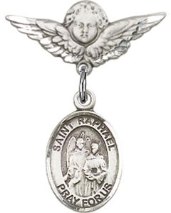 St Raphael the Archangel Baby Badge - 9092/0735