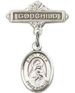 St Rita of Cascia Baby Badge - 9094/0736