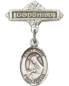 St Rose of Lima Baby Badge - 9095/0736