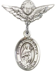 St Scholastica Baby Badge - 9099/0735