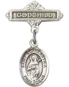 St Scholastica Baby Badge - 9099/0736