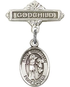 St Sebastian Baby Badge - 9100/0736