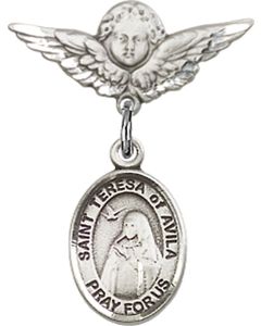 St Teresa of Avila Baby Badge - 9102/0735