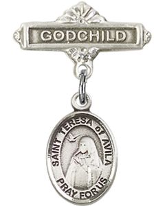 St Teresa of Avila Baby Badge - 9102/0736