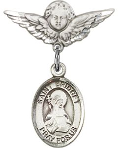 St Bridget of Sweden Baby Badge - 9122/0735