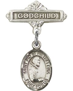 St Pio of Pietrelcina Baby Badge - 9125/0736