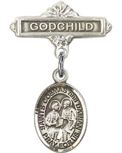 Sts Cosmas & Damian Baby Badge - 9132/0736