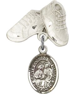 Sts Cosmas & Damian Baby Badge - 9132/5923